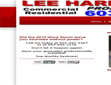 Tablet Screenshot of leeharriselectrical.com